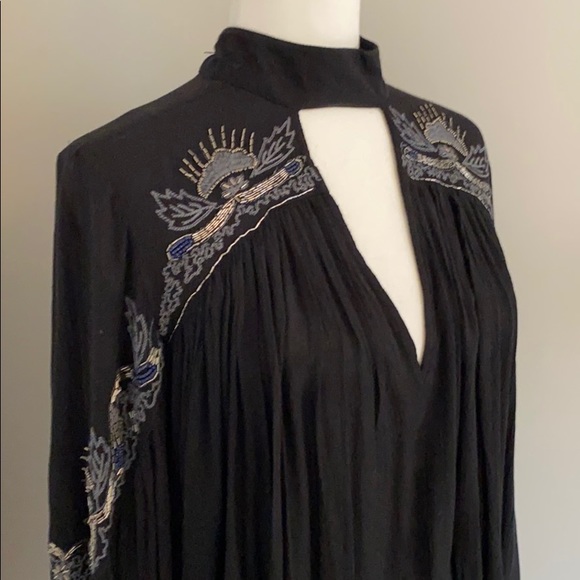 Free people gorgeous halter beaded top - Picture 4 of 8